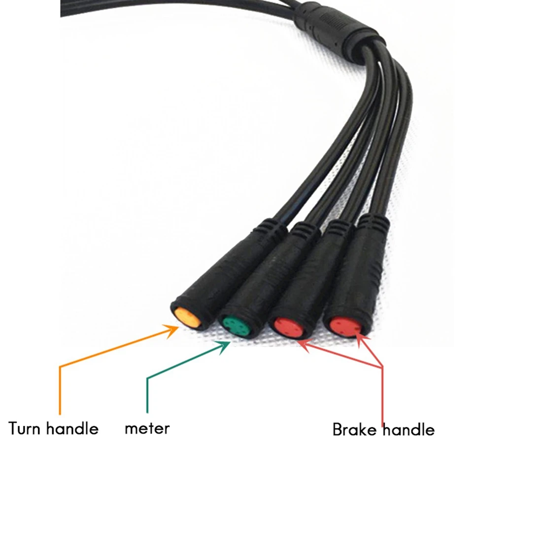 E-Bike 1T5 E-Bike Extension Cord Cable Waterproof Connector for Electric Bicycle Brake Display Throttle Cycling Part