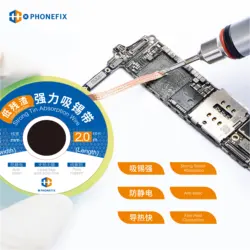 PHONEFIX 1.5-3.5mm Low Residue Soldering Wicks for Desoldering Braid Tape Copper Welding Solder Remover BGA Welding Repair Tools