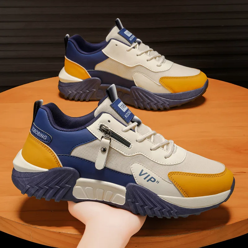 

Spring 2026 Men's Breathable Sports Sneakers Large Size Casual Slip-On Trendy Shoes for Young People Versatile Comfortable
