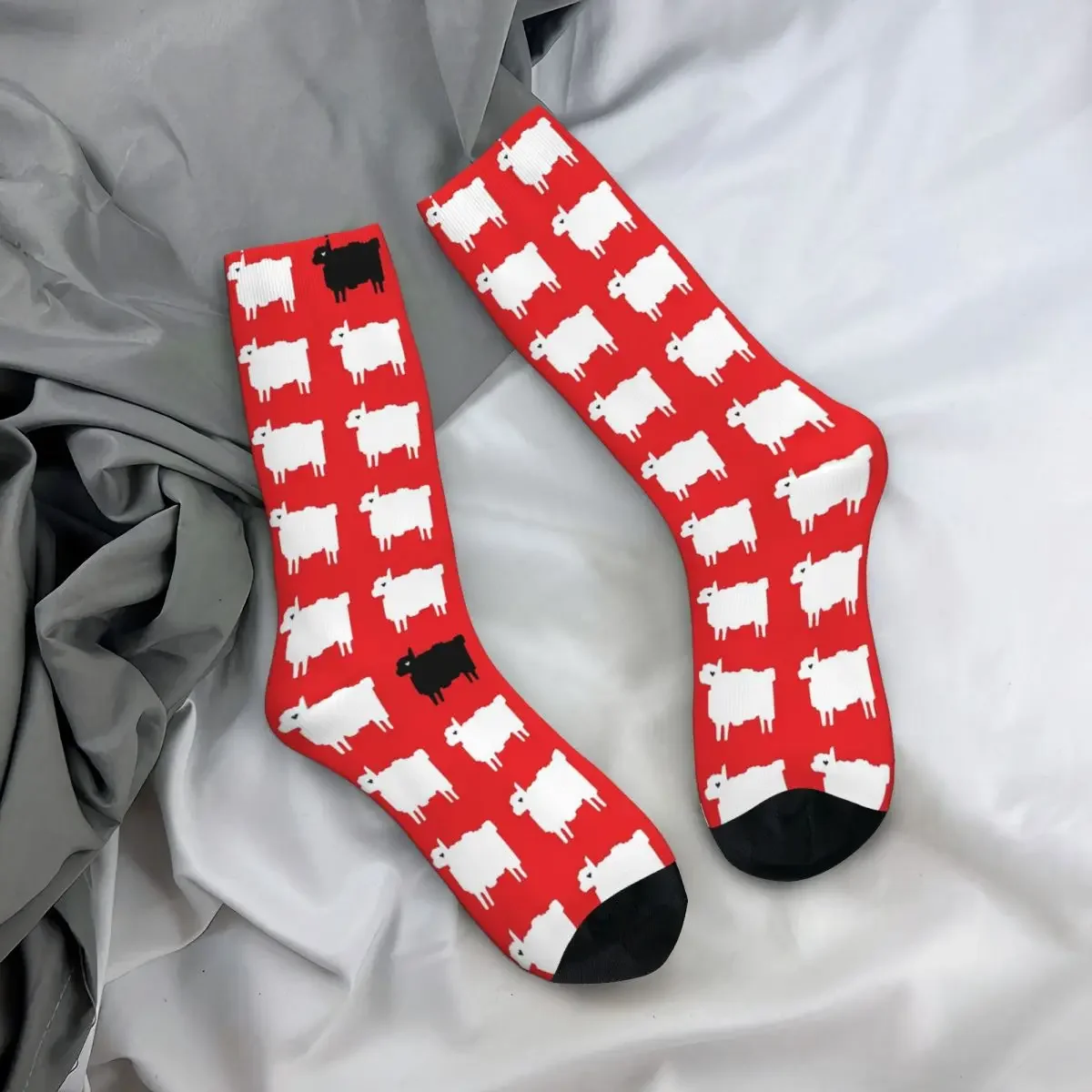 Diana's Black Sheep Jumper Socks Harajuku Sweat Absorbing Stockings All Season Long Socks Accessories for Unisex Gifts