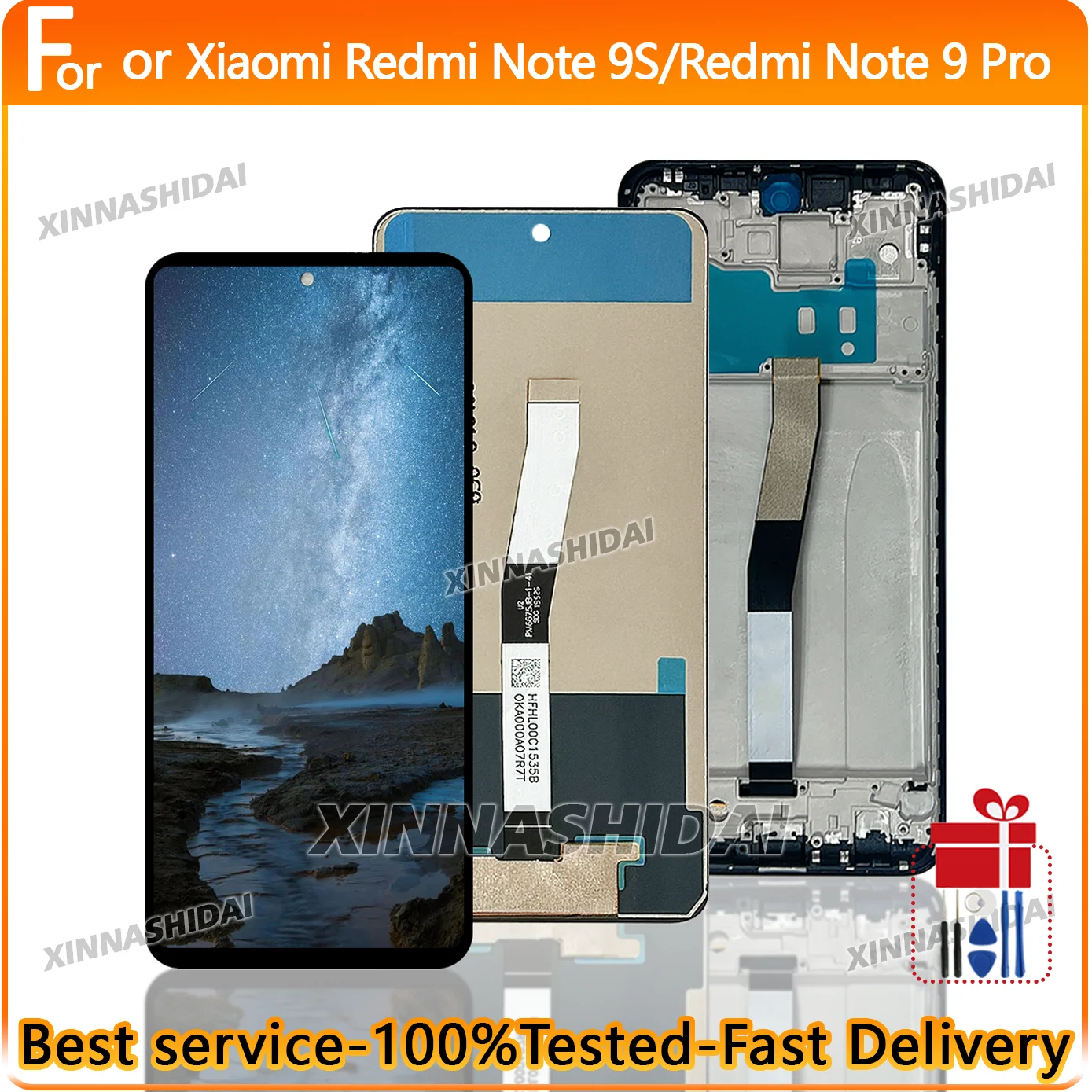 6,67 "Getestet Display Für Xiaomi Redmi Hinweis 9S LCD Display Touchscreen Digitizer Für Redmi Hinweis 9 Pro LCD Display Ersatz