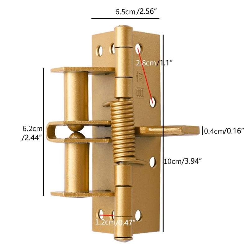 Self Closing Door Hinges Invisible Door Closer Iron Automatic Rebound Hinge Dropshipping