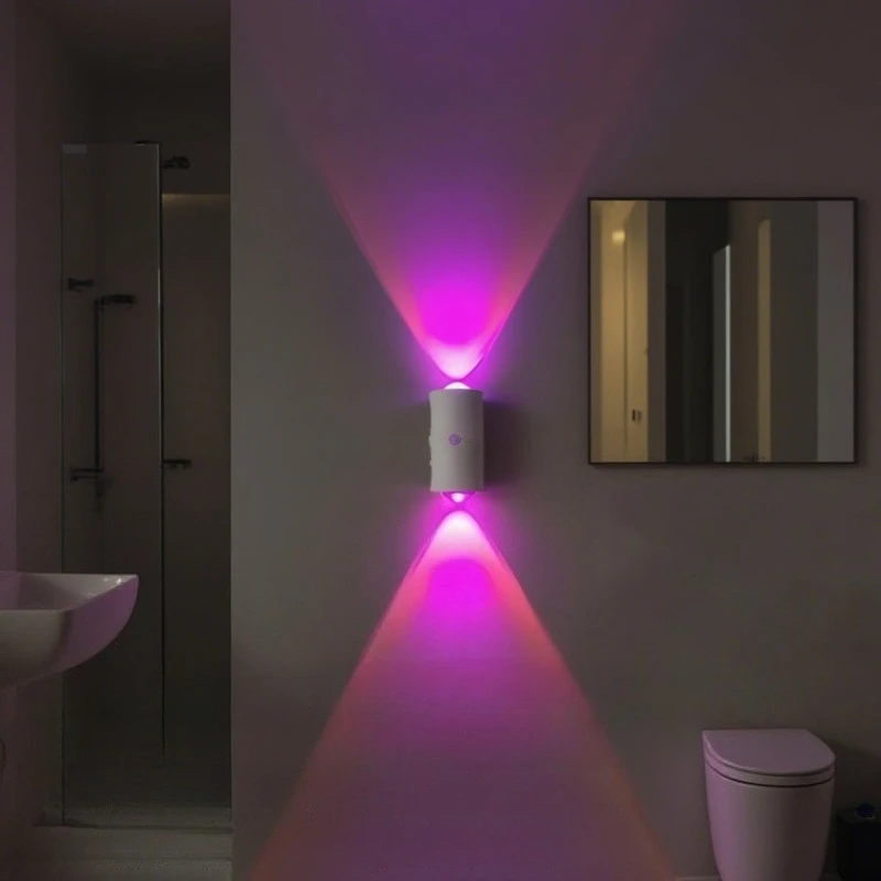 متعدد الألوان RGB ضوء الليل الحديثة الأشعة تحت الحمراء التعريفي أضواء غرفة نوم داخلية الممر ليلة مصباح شحن مصابيح الديكور