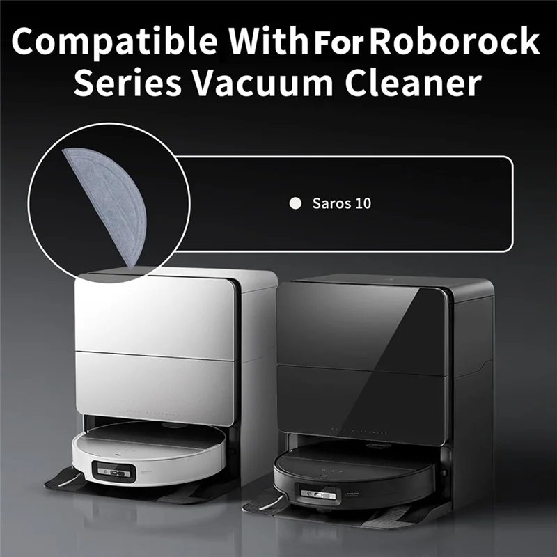 Моющиеся подушечки для швабры SANQ для робота-пылесоса Roborock Saros 10R, подушечки для швабры из микрофибры, сменные подушечки для швабры