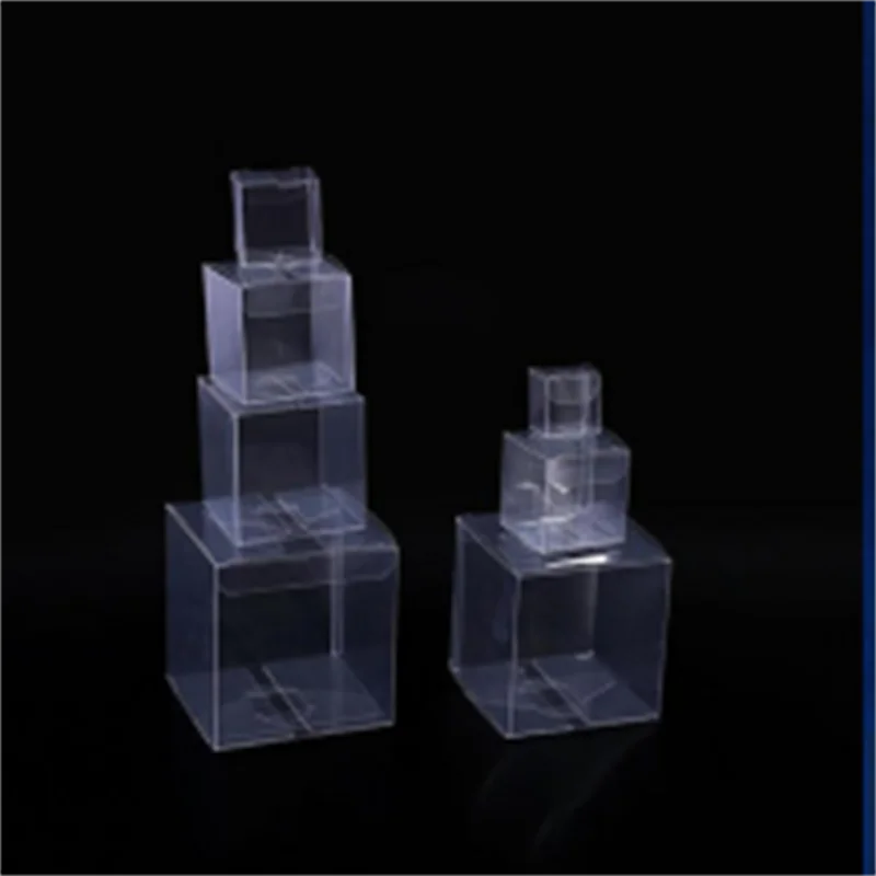 صندوق تعبئة بلاستيكي شفاف ، أحجام متعددة ، عالمي ، 5 من كلوريد البولي فينيل ، 6 ، 7 ، 10 #4