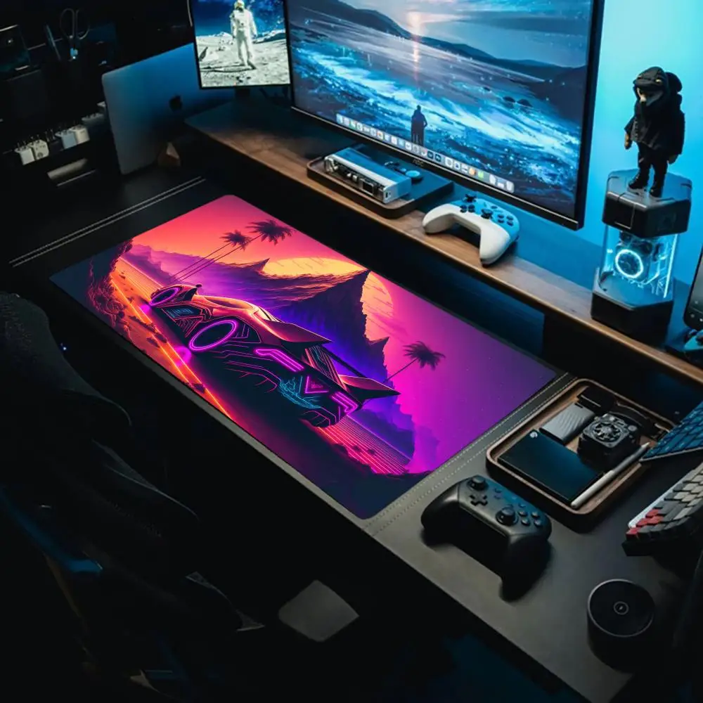 

Neon supercarMouse Pad Extra large waterproof and stain-resistant mouse pad