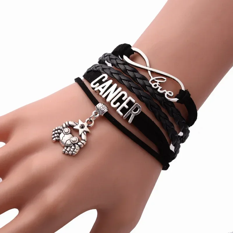 Animal Heart Infinity Love Charm Bracelets Women Men Girl Boy Unisex Multilayer Leather Jewelry Gift Many Styles