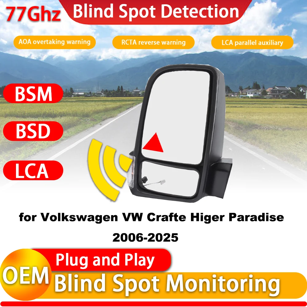 Para Volkswagen VW Crafter Higer Paradise 2006-2025 sistema de detección de monitoreo de asistencia de punto ciego activo Radar de 77Ghz