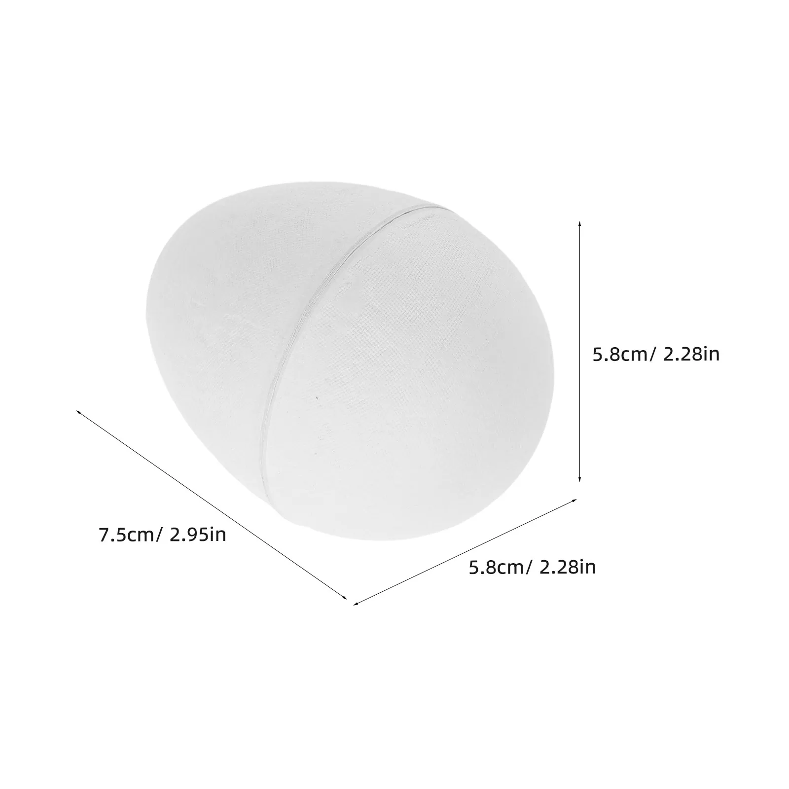 8Pcs Paper Easter Eggs Blank DIY Painting Unfinished Easter Craft Decorations Handmade Creative Holiday Decor
