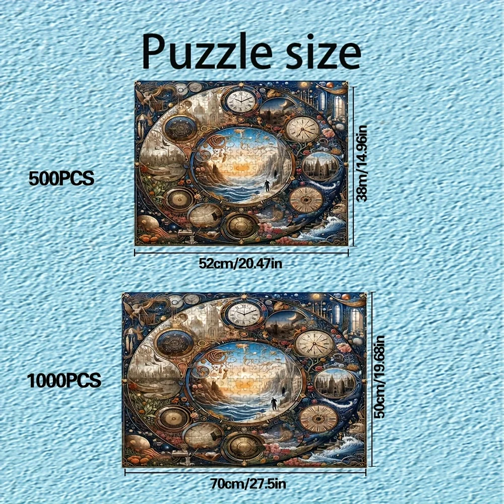 ปริศนาสำหรับผู้ใหญ่ 500/1000 ชิ้น |   เกมครอบครัวที่สนุกสนานและคลายเครียดคุณภาพสูง เหมาะสำหรับวันเกิด คริสต์มาส ฮาโลวีน และเป็นของขวัญ