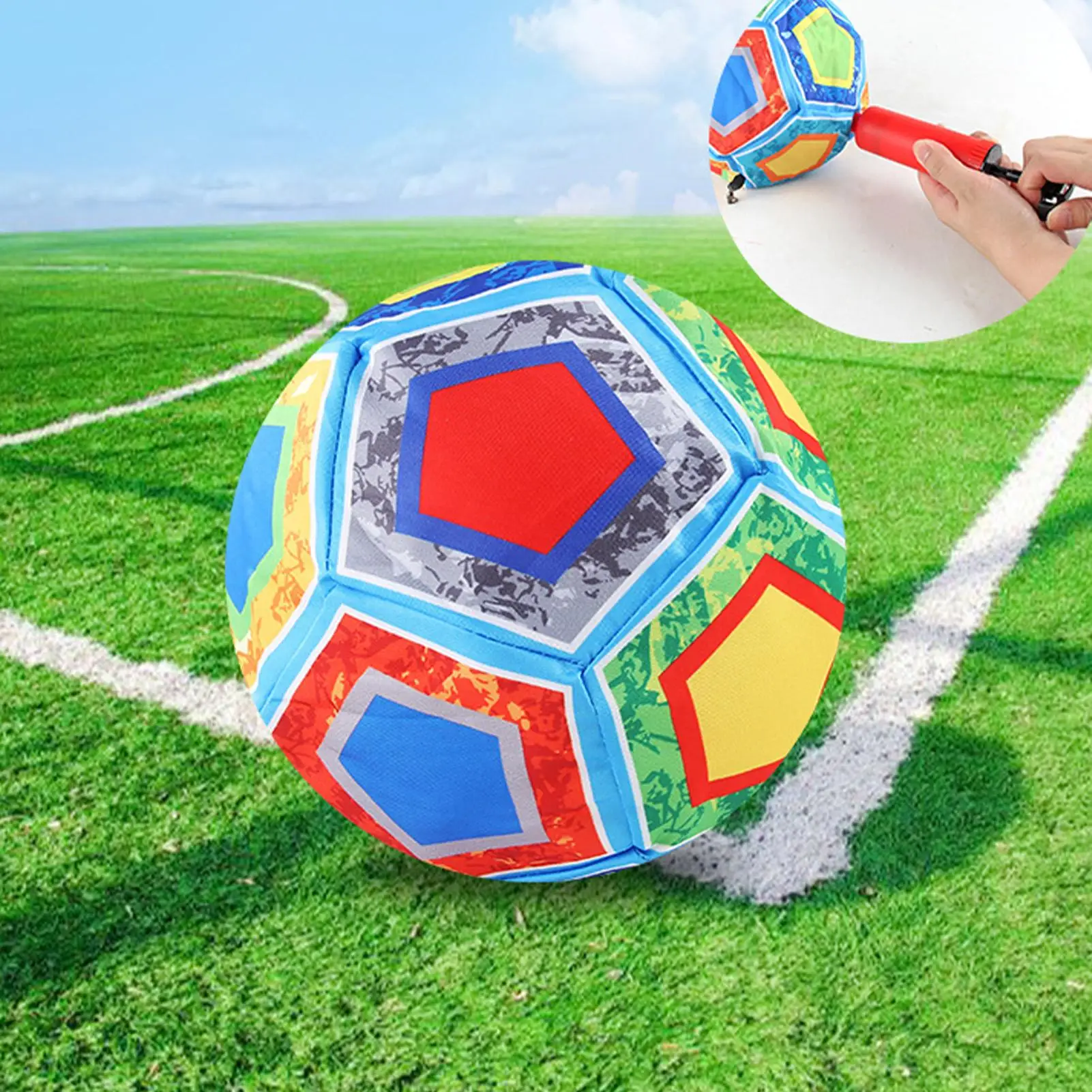 Football Practice Equipment Soccer Practice Equipment with Elastic Cord And Bag Rebound Sports Ball for Tackling Ability Kicking