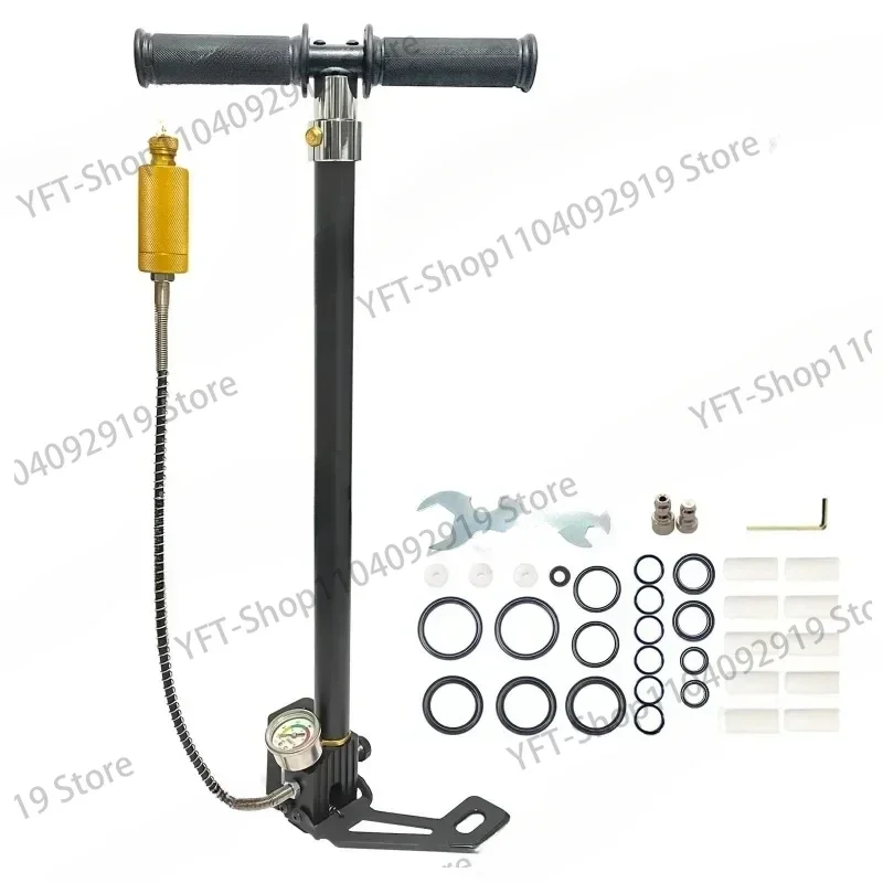 

4 Stage 30mpa 4500Psi PCP Hand Pump High Pressure Operated HPA Tank Hunting Car Bicycle Air Rifle