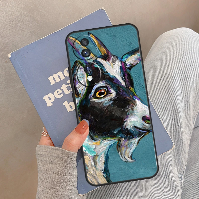 حافظة لطيفة للأطفال من Pygmy Goat لهاتف Honor Magic 5 6 7 8 Pro لهاتف Honor 200 400 Lite 50 70 90 X8a X8b X9a X9b X9c