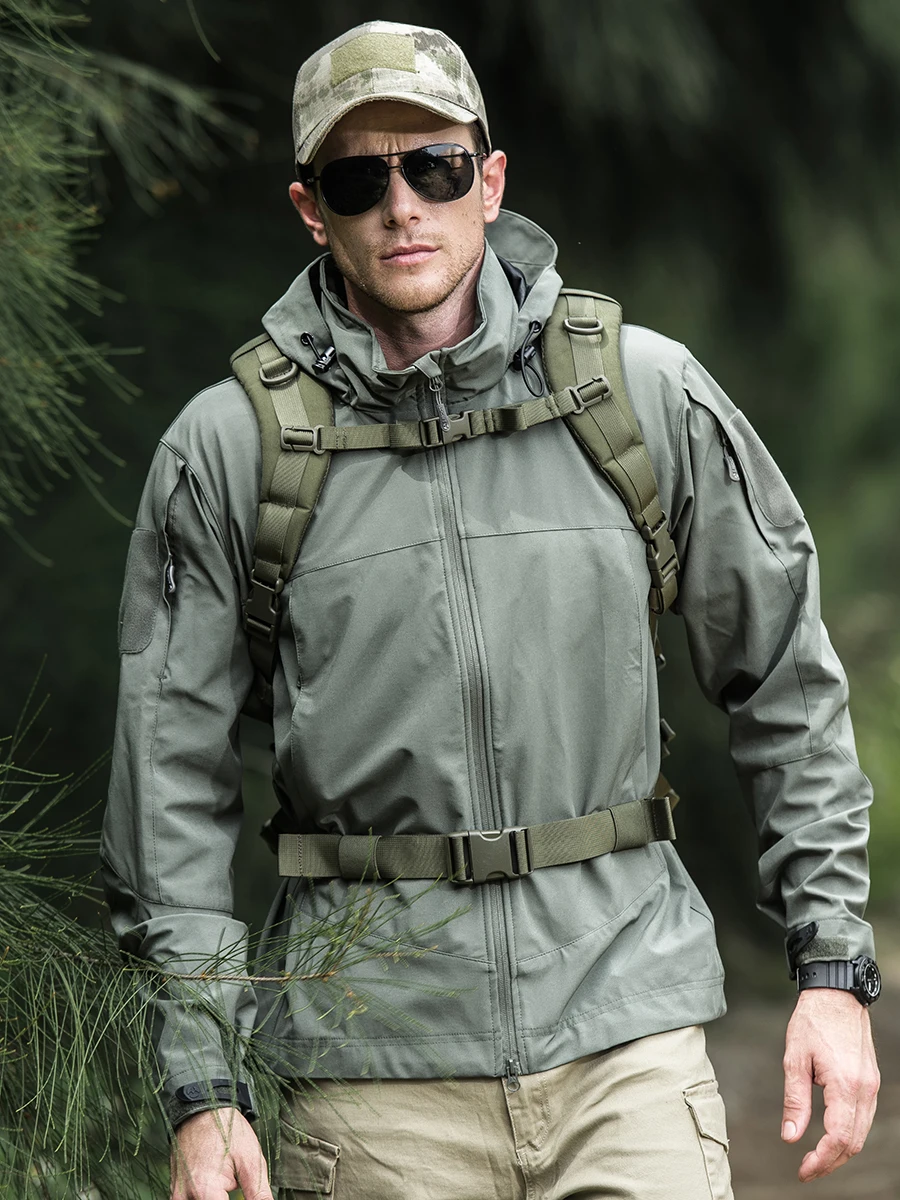 Men's Outdoor Soft  Tactical Jacket Windproof Waterproof Multi-Functional Spring Autumn  Jacket Military Fan Favorite