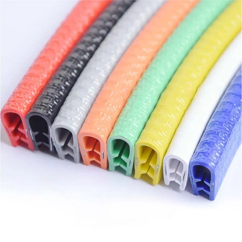 1/5Meter Higth8-26mm Width6-26mm U-Shaped Sealing Strip Rubber Edging Stainless Steel Protectio Car Door Edge Seal Strip image 4