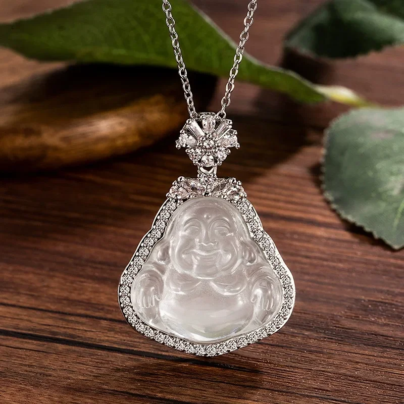 Женское колье на ключицу в китайском стиле, легкое роскошное, нишевое и универсальное колье, колье из нефритовой тыквы.