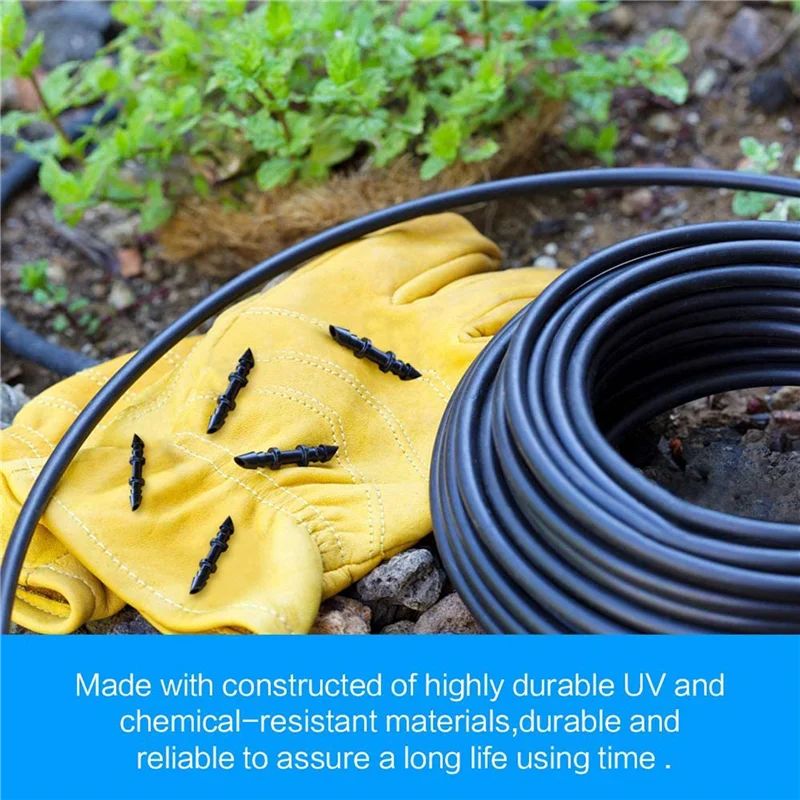 A50I 280 حزمة الري بالتنقيط العالمي 1/4 بوصة تركيب اقتران الشائكة، موصلات شائكة لأنابيب التنقيط 1/4 بوصة #5