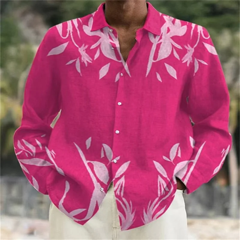 Camisa polo floral masculina criativa, tops macios e confortáveis de tecido, alta qualidade, moda casual, tendência, novo, 2022