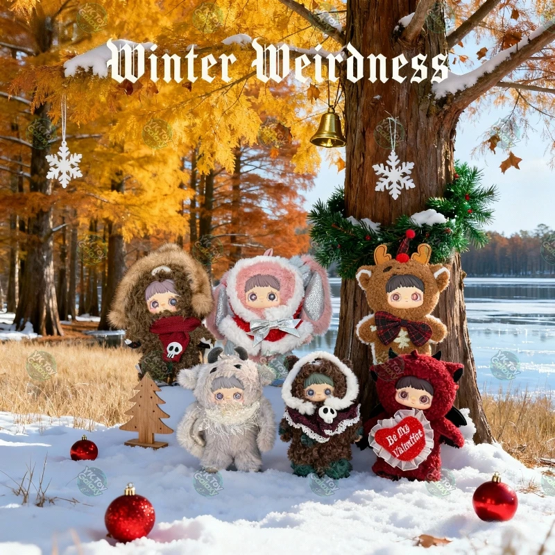 

Серия MayMei Winter Weirdness Слепая коробка MayMei V9 Аниме Виниловая плюшевая кукла Kawaii Mystery Box Подвеска Фигурка Брелок Игрушки