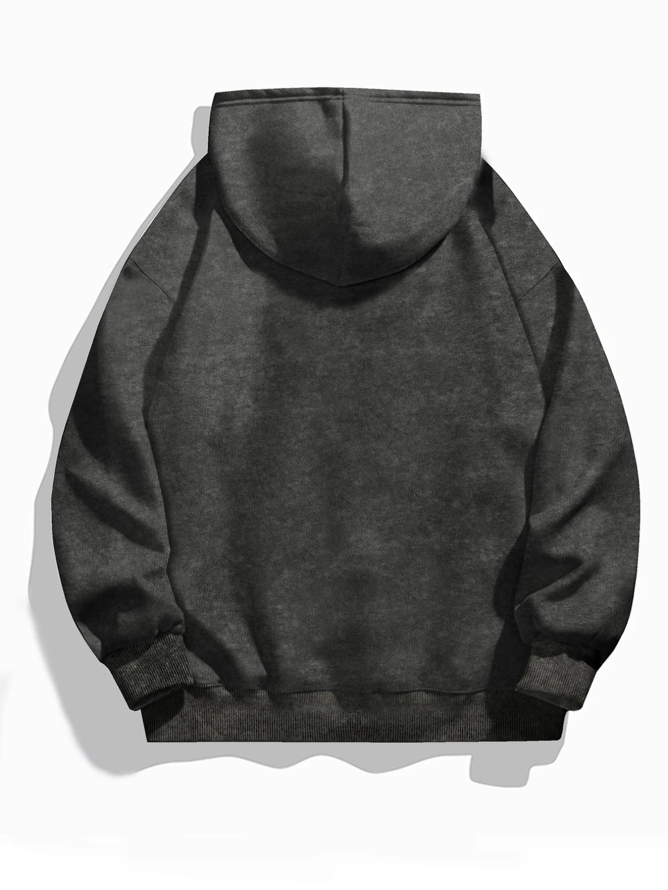 Letter Themed Printed Casual Retro Women's Washed Hoodie for Autumn and Winter
