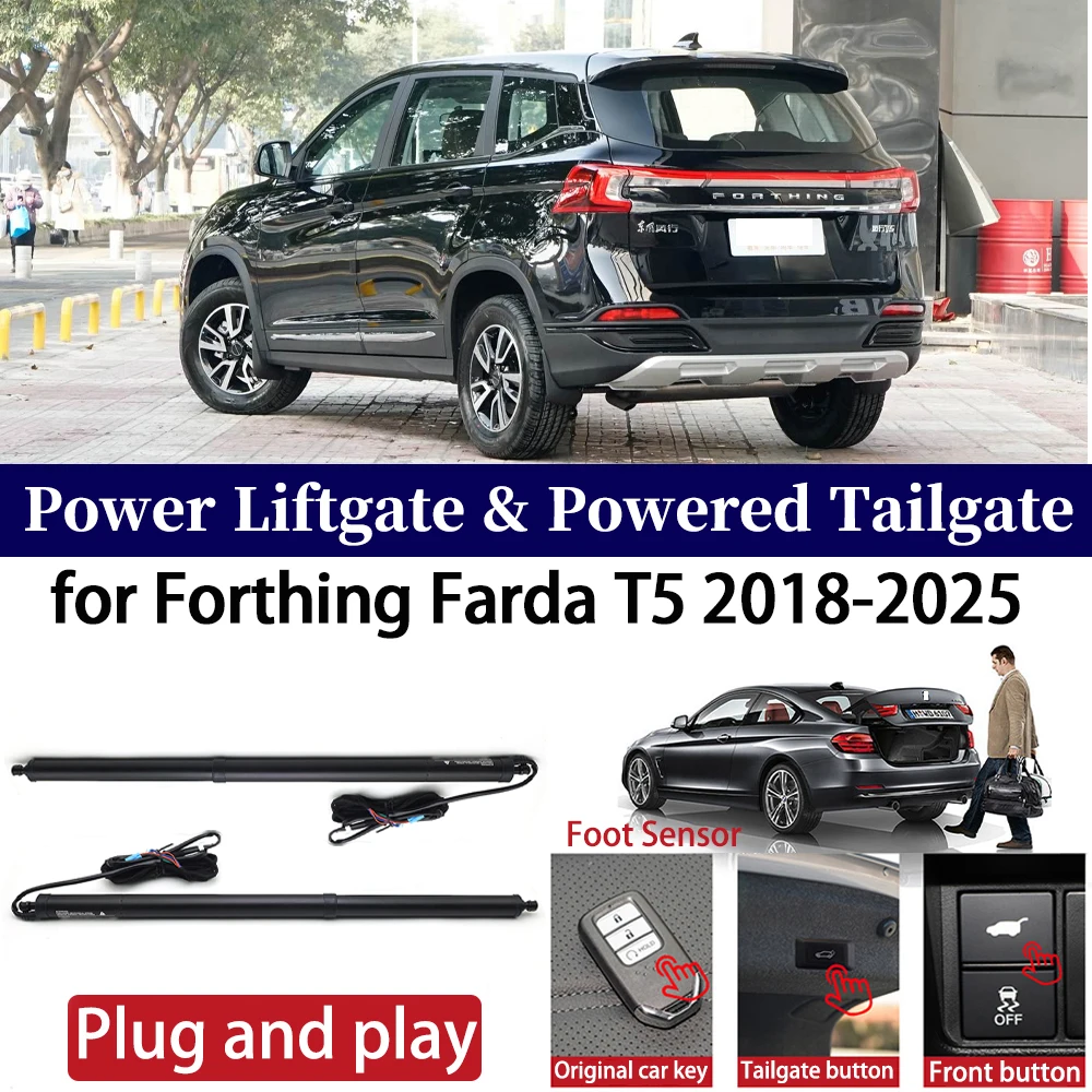 

ZhuCamX for Forthing Farda T5 2018-2025 Car Electric Tailgate Kit Automatic Boot Lift Closer Power Liftgate System Plug&Play