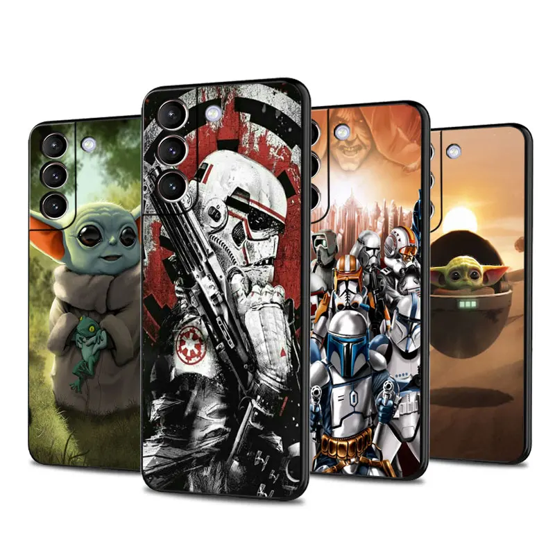 Case For Samsung Galaxy S23 Ultra S20 FE S22 Plus S21 S10 Lite S10e S9 S8 S7 Black Silicone Phone Cover Hot Movie StarWars Funda