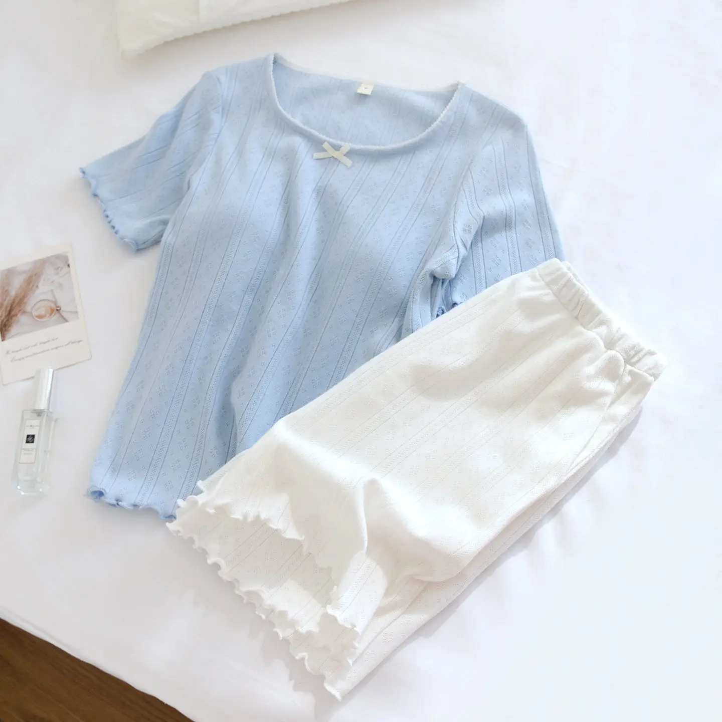 

100% Cotton Home Wear Woman Pajamas Set Summer Women's Pajamas With Shorts Pyjamas Suit Short Sleeve Pijama 2 Piece Set