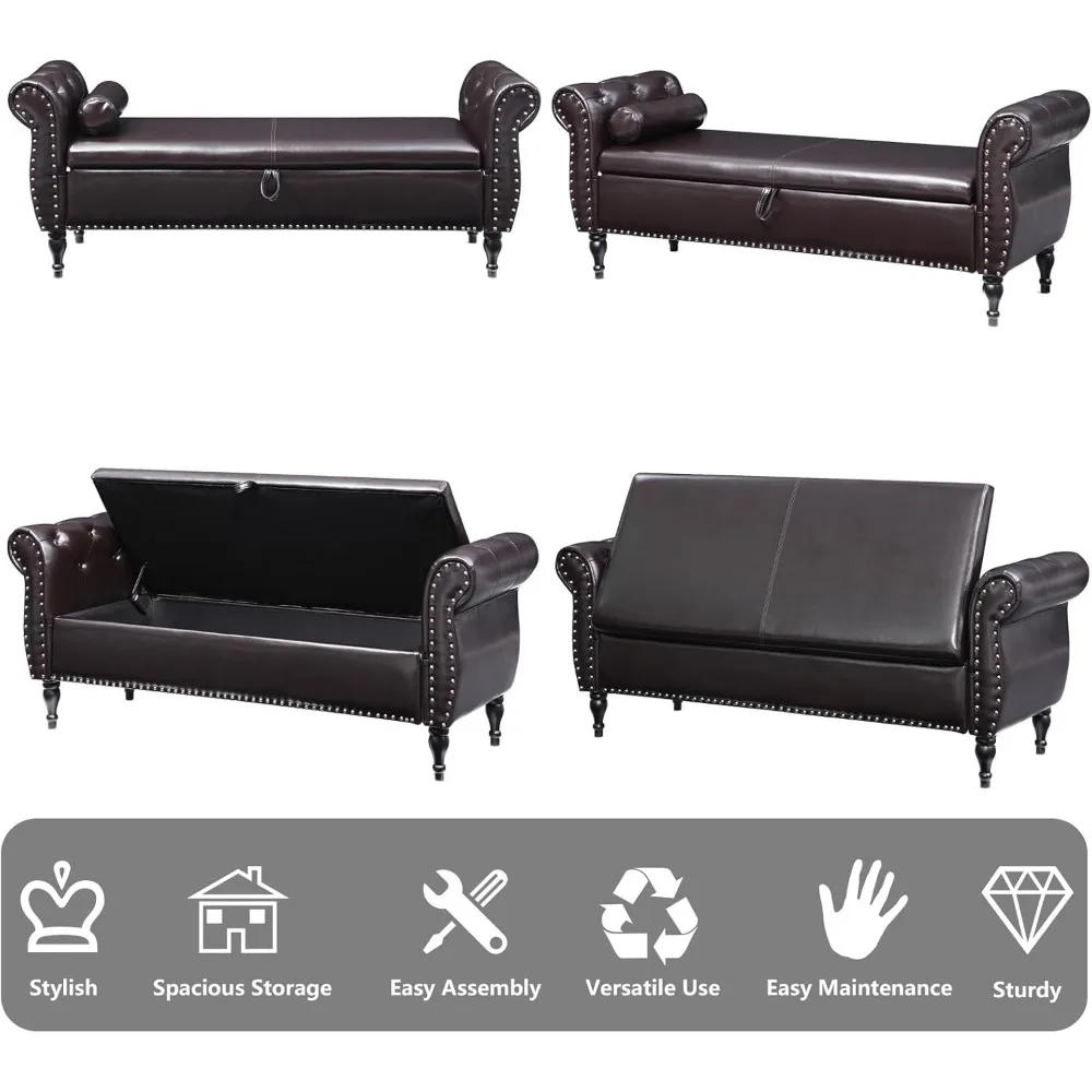 سلة غسيل مزدوجة الميل مقاس 68 بوصة، وخزانة سلة غسيل مخفية طويلة مع رف قابل للتعديل، وكابينة تخزين للحمام قائمة بذاتها #6