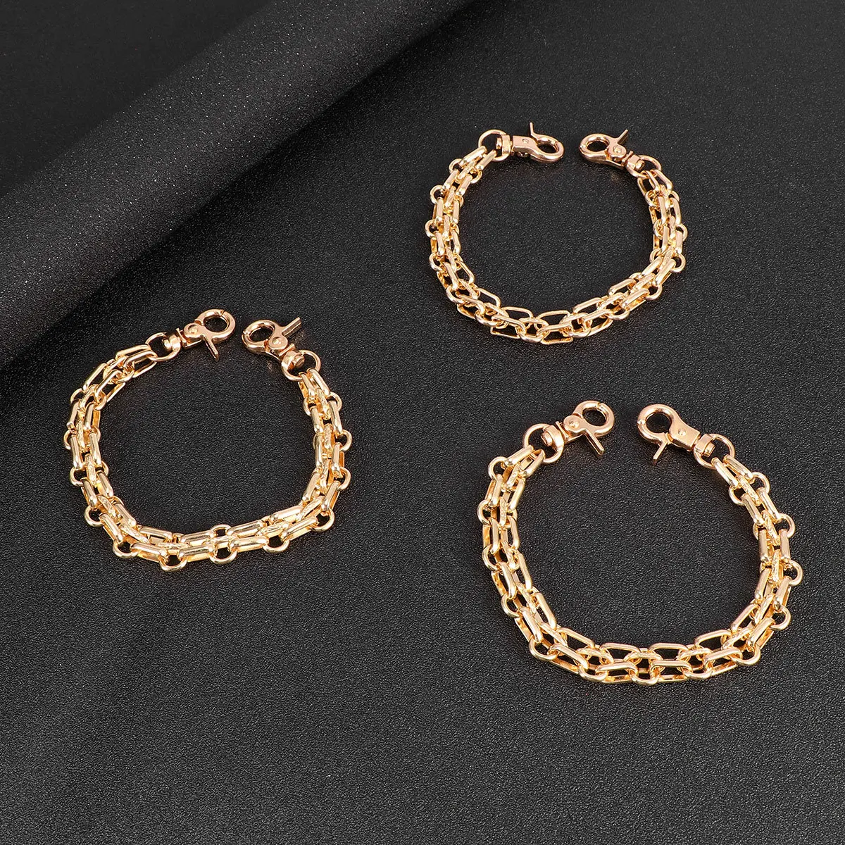 3 Stück 26 cm Geldbörse Kettenrahmen Handtasche Ersatz Zinklegierung Schnallenriemen für DIY Taschenzubehör Leichte Tasche