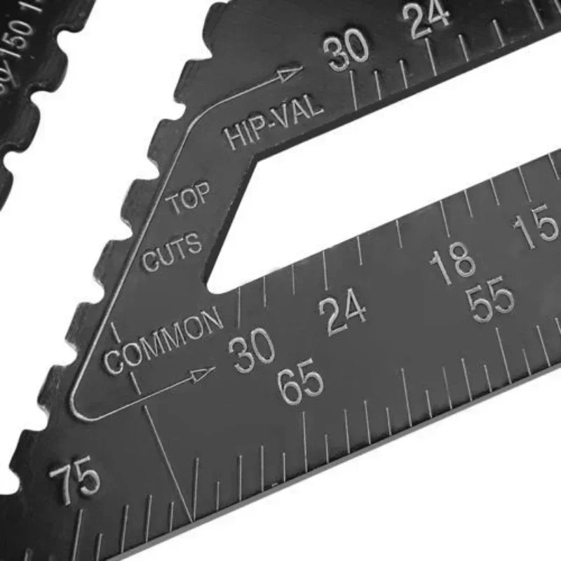 Ruler Alloy Angle Tool Imperial Ruler Aluminum Metric Inch For Triangle Square Metric Measuring 12 Hand Protractor Miter