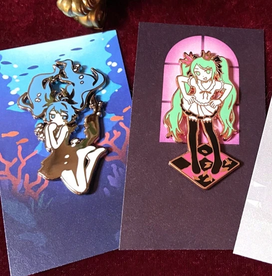 Vocaloid Song Enamel Pins