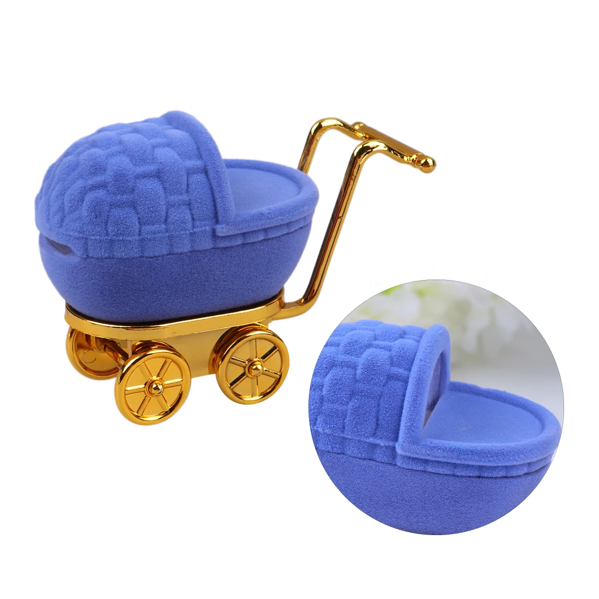 

Jewelry Box For Women Cart Shape Ring Case Dustproof Storage Small Jewels Exquisite Fashion Organizer Accessory Case