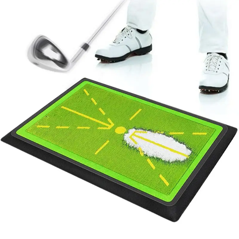 Golf Swing Training Mat Indoor Golf Hitting Mat Small and Portable Golf Practicing Tool for Golf Professions Novices Enthusiasts