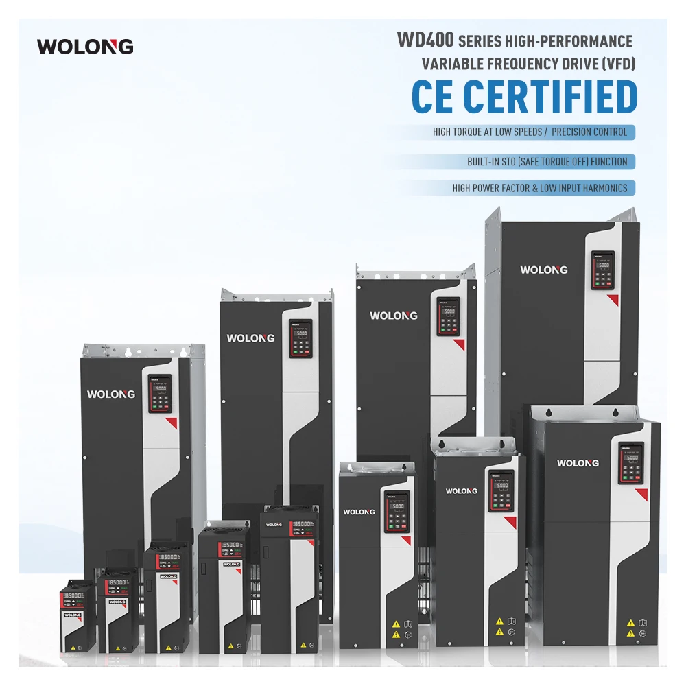 

WOLONG VF/Vector Control AC Drive 11kW 25A Three-Phase VFD For Fan Water Pump Compressor 380V~480V Nominal Voltage
