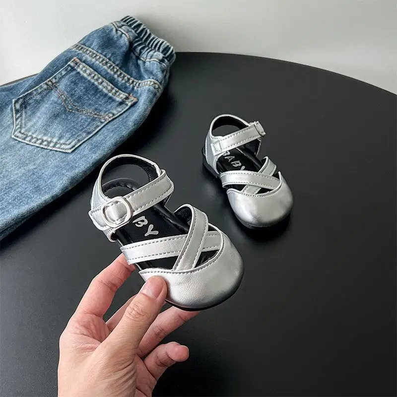 Босоніжки Fashion Baby Shoes 2026 Summer New Kids Sandals Comfort Non Slip Boys' Beach Shoes Simple Versatile Girls' Sandals