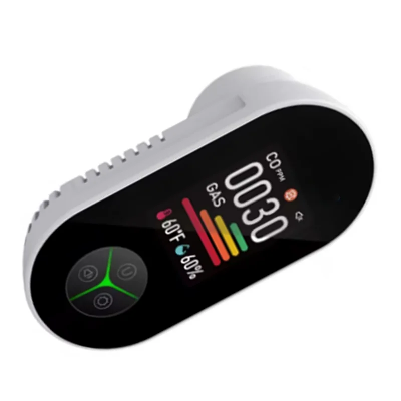 Y45A-Built-In CO/Combustible Gas/Temp Humidity 4-In-1 Natural Gas Alarm Carbon Monoxide Detector Plug In Combination US Plug