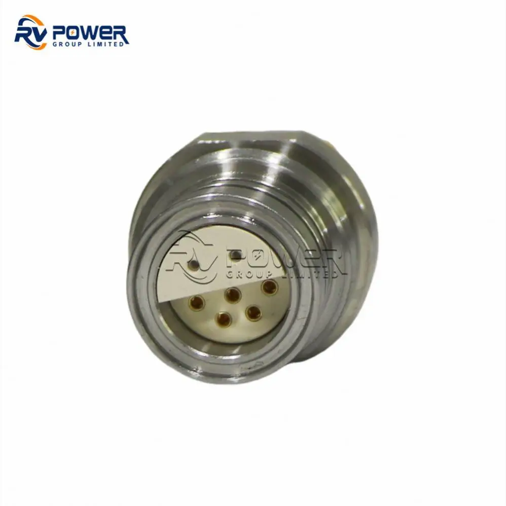 Underwater Fiber Optic Waterproof IP68 Connector for Power 4Pin Undersea Brass Nut Terminal Electrical Connector Female Male