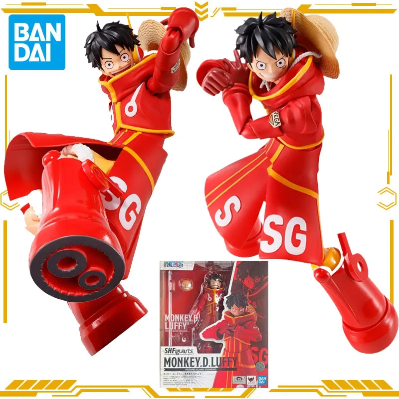 

Bandai оригинальная фигурка S.H.Figuarts ONE PIECE Monkey D. Luffy, игрушки для мальчиков и девочек, подарок, коллекционная модель, украшения