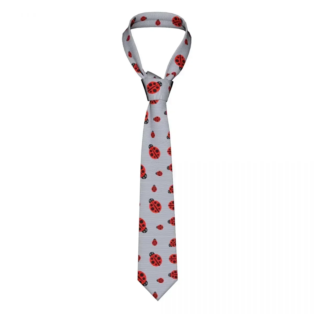 

Mens Tie Classic Skinny Carton Ladybug Neckties Narrow Collar Slim Casual Tie Accessories Gift