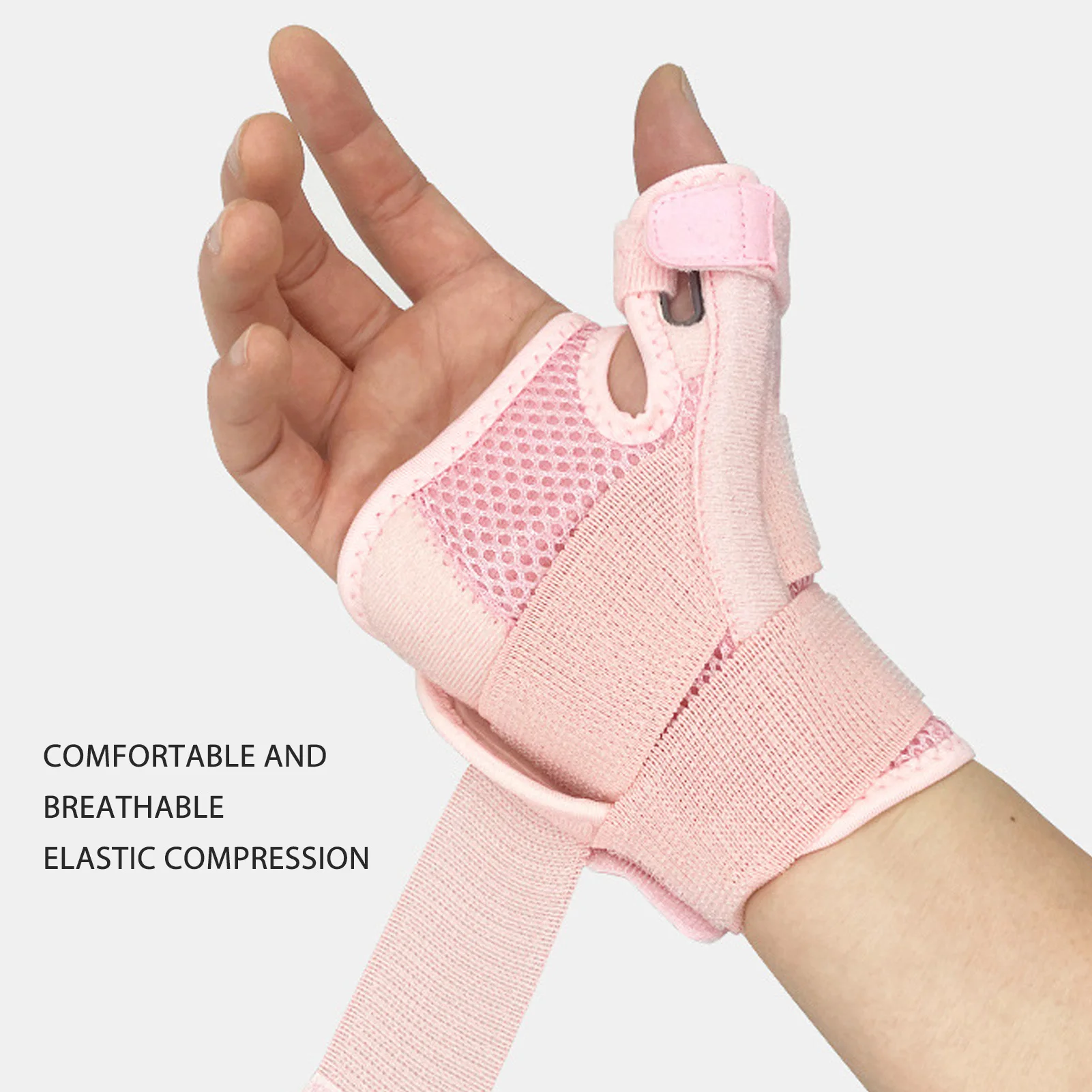 Thumb Wrist Stabilizer Splint Buckle Breathable Thumb Support Brace Slipless Adjustable for Left Hand for Sports