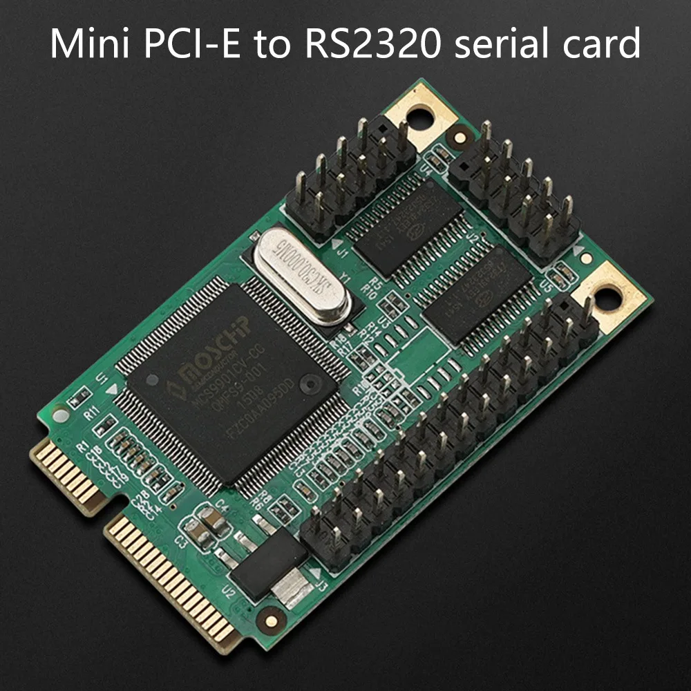 Pcie to RS232 Adapter Card Pcie X4 to RS232 Adapter Card 2 Serial RS232 Interfaces RS232 Multi-Serial Communication Card