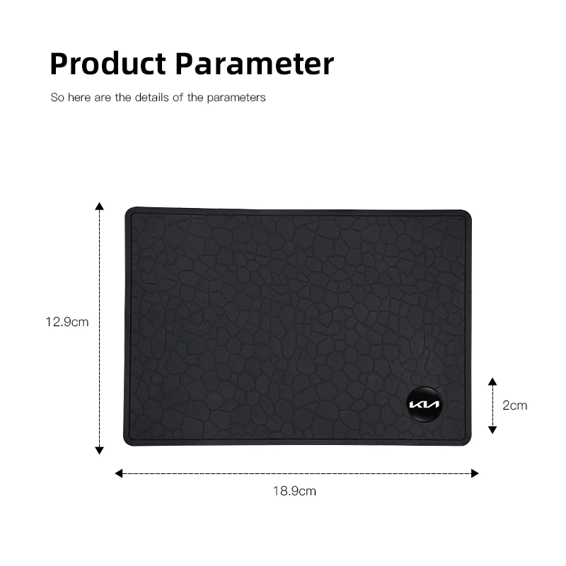 لوحة سيارة تخزين مكافحة زلة وسادة مخزن الهاتف العناصر حصيرة لكيا K9 سبورتاج نيرو K5 كرنفال EV6 EV9 EV3 K8 ستينغر فورتي Ceed #5