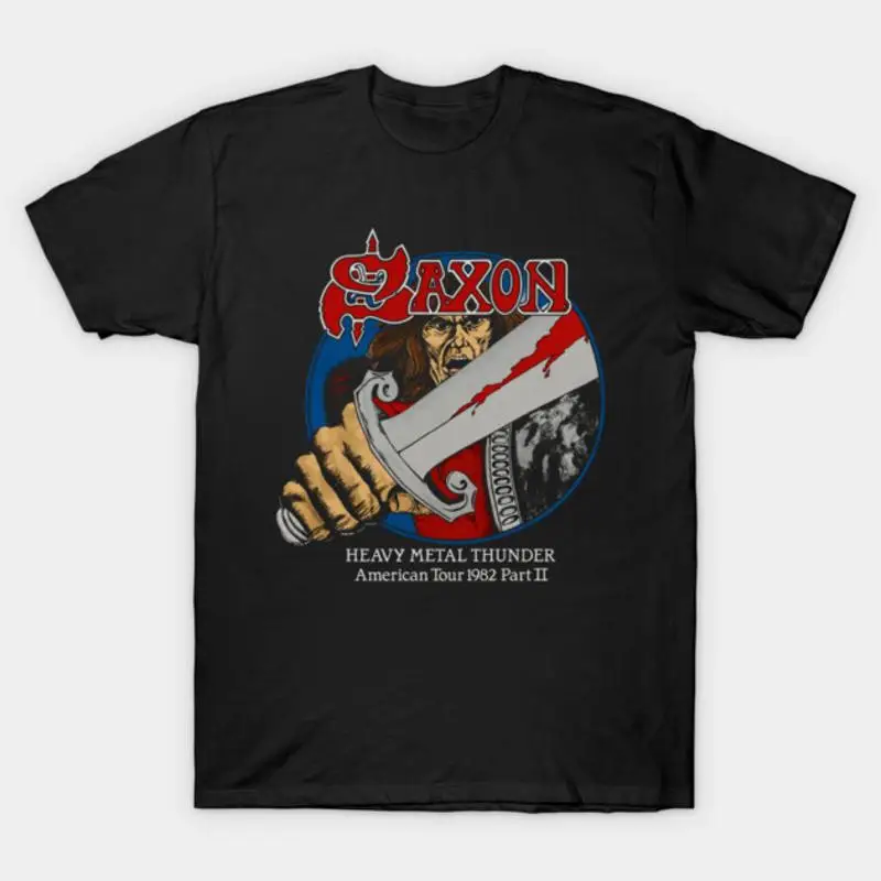 Saxon Heavy Metal Thunder American Tour 1982 T-Shirt