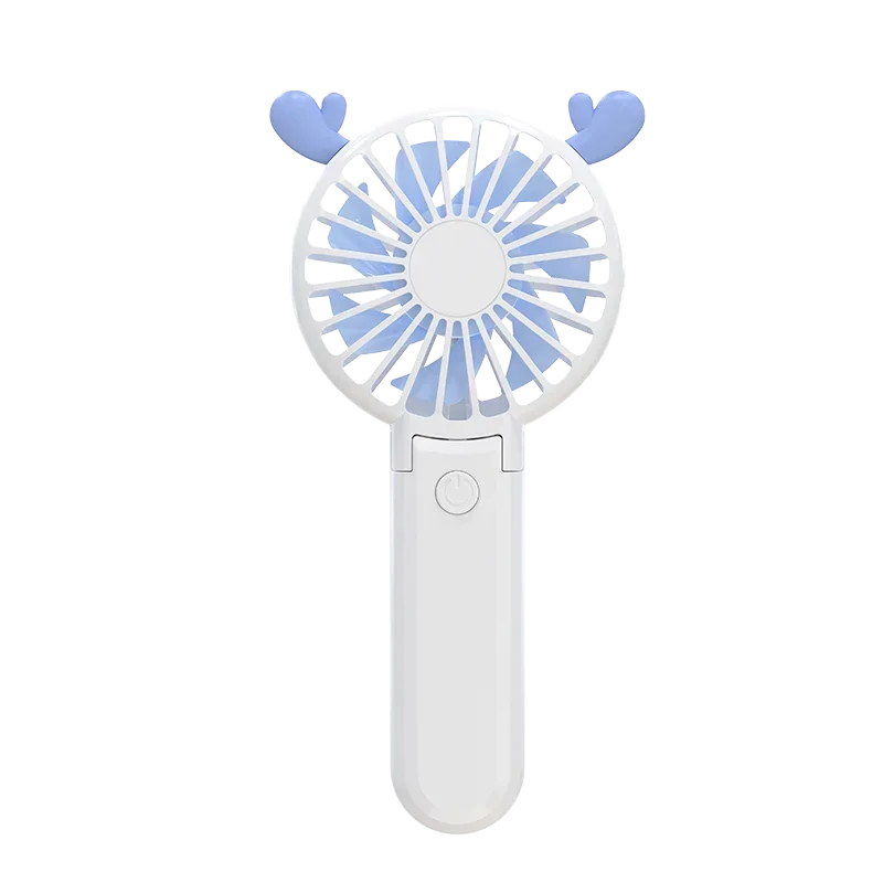 

Cartoon antlers design handheld portable wearable fan convenient for personal use on the go