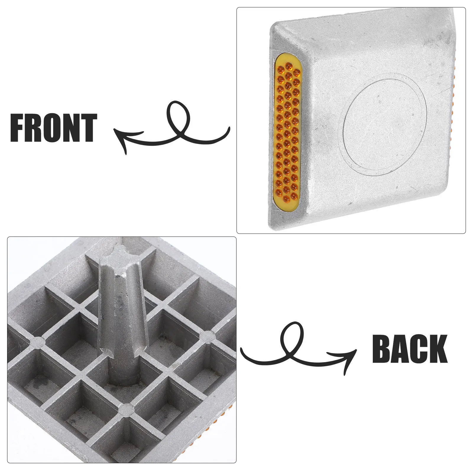 Aluminum Reflective Road Marker Enhanced Night Visibility for Highway Driveway Emergency Security Accessory Pavement Reflectors