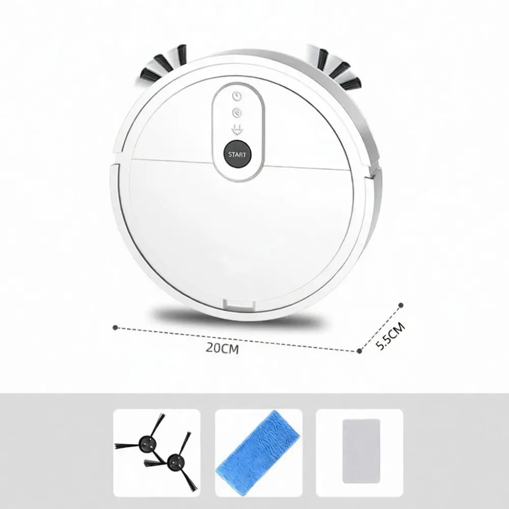 Compact Smart Robot Vacuum Cleaner Automatic Sweeper Mop Home Appliance Floor Dust Pet Hair Cleaning Efficiency