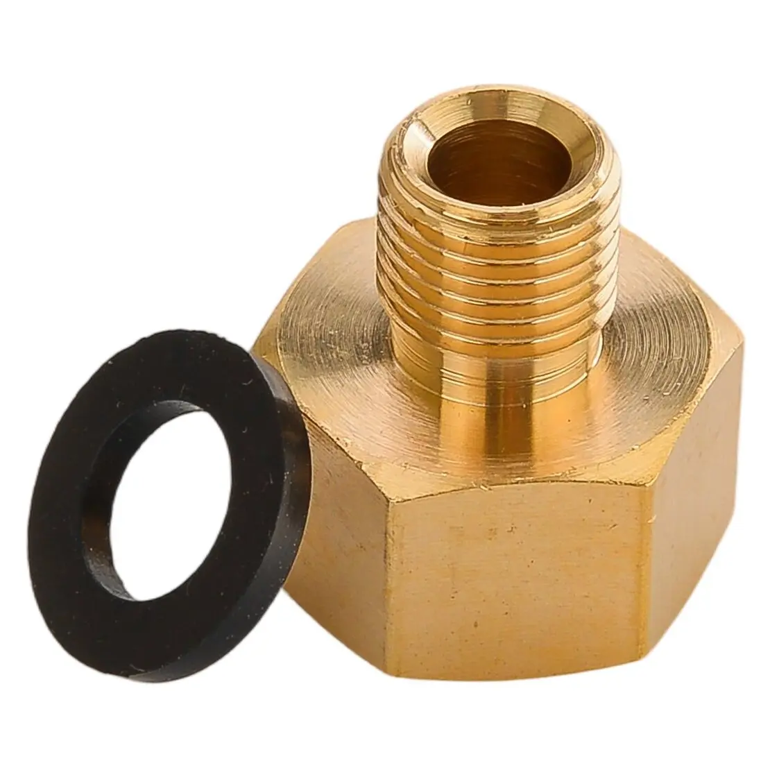 1/2 Inch R x 1/4 Inch LKS Gas Stove Fitting Adapter Connector with Seal For Gas Cooker Hose Gold