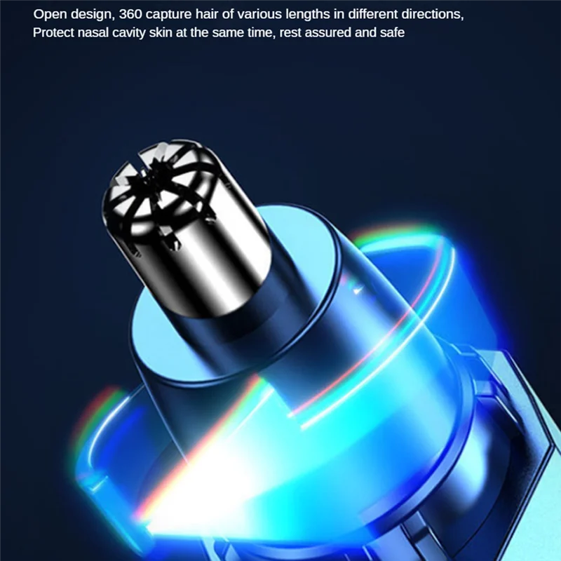 ماكينة تشذيب شعر الأنف للرجال USB قابلة للشحن ماكينة تشذيب شعر الأنف والأذن أداة تشذيب احترافية ماكينة تشذيب شعر الأنف الكهربائية-B27C