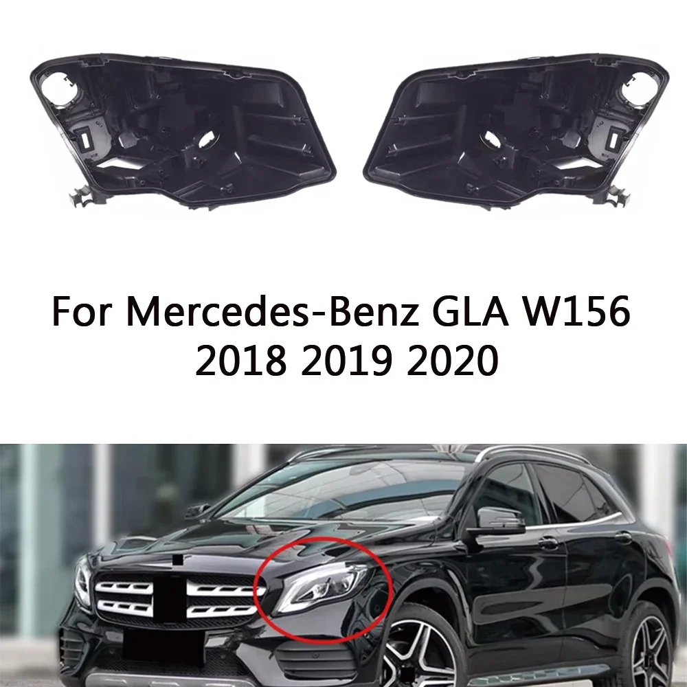 

HTTCY Headlight Base For Mercedes-Benz GLA W156 2018 2019 2020 Headlamp House Car Rear Base Front Auto Headlight Back Hous