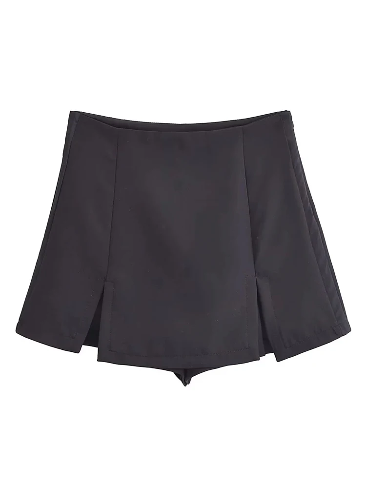 Kaopu-女性用のストラップレスショートスカート,ジッパーとサイドバックル付きの短いハイウエストスカート,2個セット